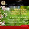 Adolf Busch - Schubert: Trio No. 2 In E-Flat Major for Violin, Cello, and Piano, D.929, IV. Allegro Moderato