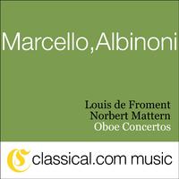 Alessandro Marcello, Oboe Concerto In D Minor