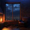 Fire Place Sounds - Crackling Fire and Rainfall Bliss