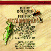 Britten: 6 Metamorphoses after Ovid; Temporal Variations; Phantasy; 2 Insect Pieces / Mozart: Oboe Quartet