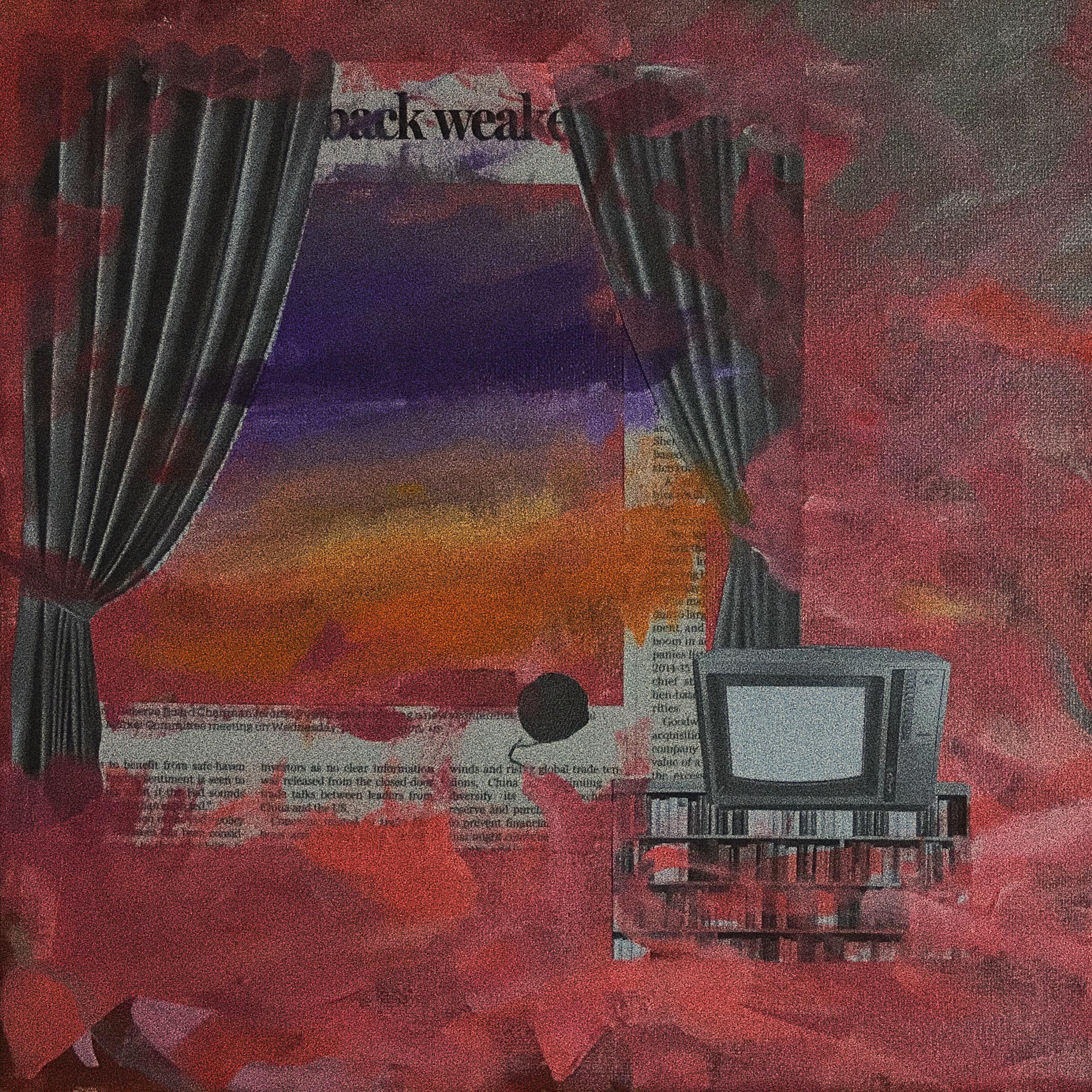 flashing tv in the rain