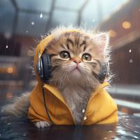 Cats Rain: Soft Whiskers Symphony