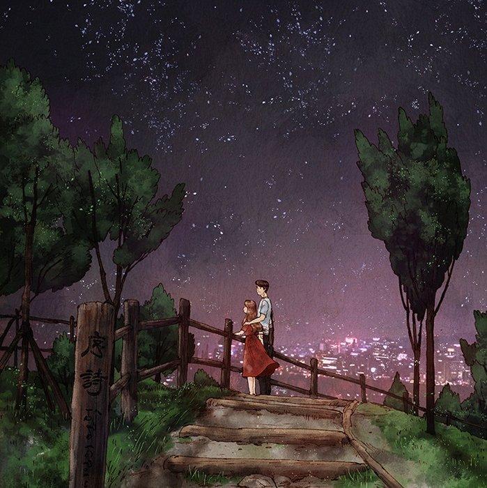 星星落在糖罐里，而你藏在我心里