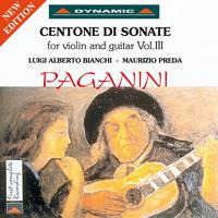 PAGANINI, N.: Centone di sonate for Violin and Guitar, Vol. 3 (Bianchi, Preda)