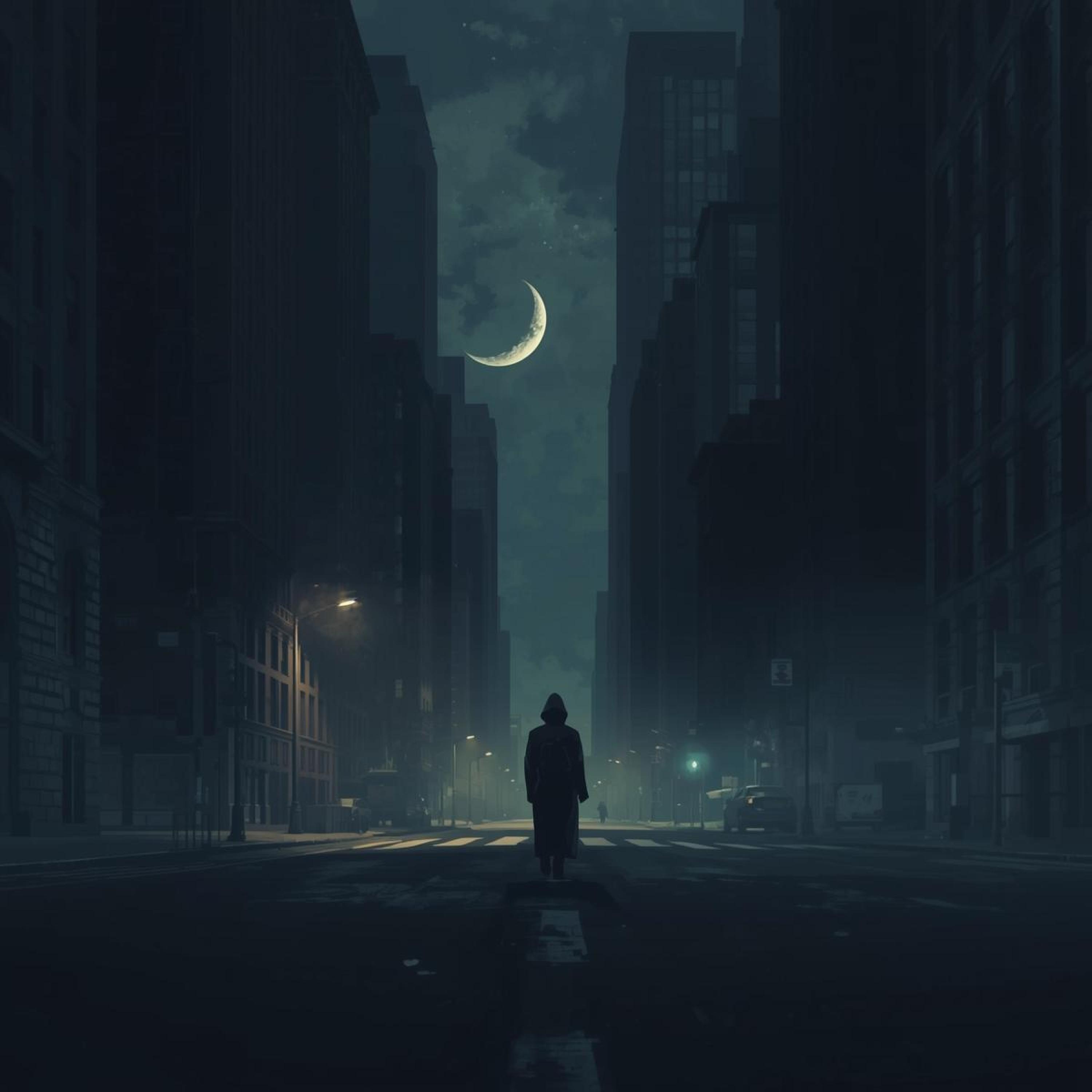 ¨La noche me mira distante¨