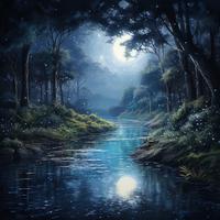 Binaural River: Mystic Aquatic Melody for Relaxation