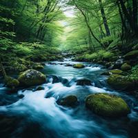 Tranquil Streams: Meditative River Harmonies