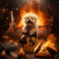 Canine Blaze: Fire and Dogs Fantasia