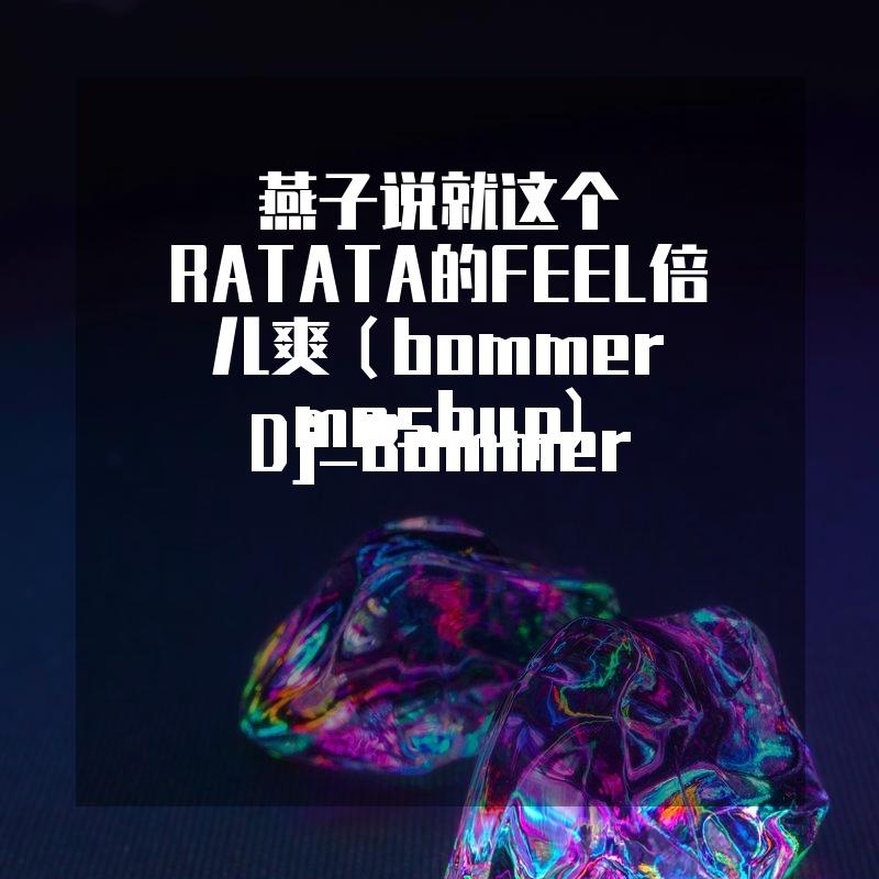 燕子说就这个RATATA的FEEL倍儿爽（bommer mashup) - Dj_Bommer封面