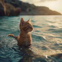 Cadencia Oceánica: Acordes Pacíficos Para Gatos