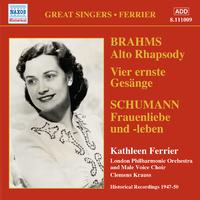 BRAHMS: Alto Rhapsody / SCHUMANN: Frauenliebe und leben (Ferrier) (1947-1950)