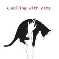 Cuddling with cats