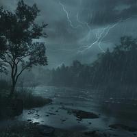 Sleep Under Rain Chill: Soothing Thunder Melodies