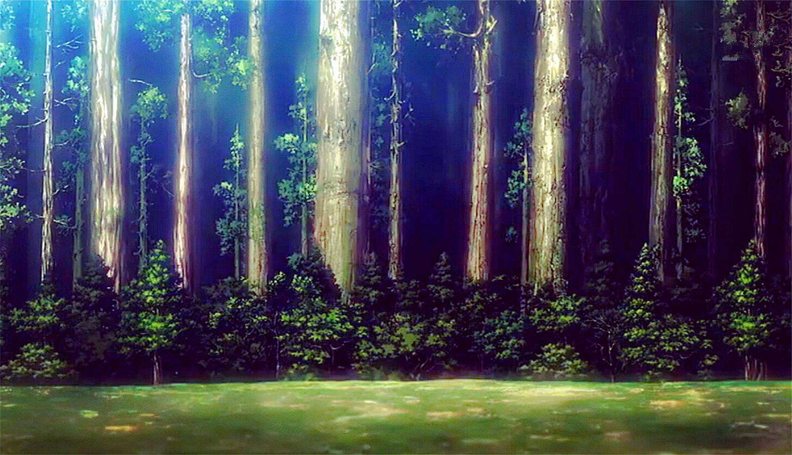 Лес гигантских деревьев атака титанов