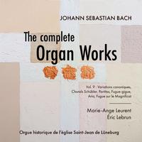 J.S. Bach: The complete Organ Works, Vol. 9: Variations canoniques, Chorals Schübler, Partitas, Fugue-gigue, Aria, Fugue Magnificat. Marie-Ange Leurent et Eric Lebrun, orgue de Saint-Jean de Lüneburg