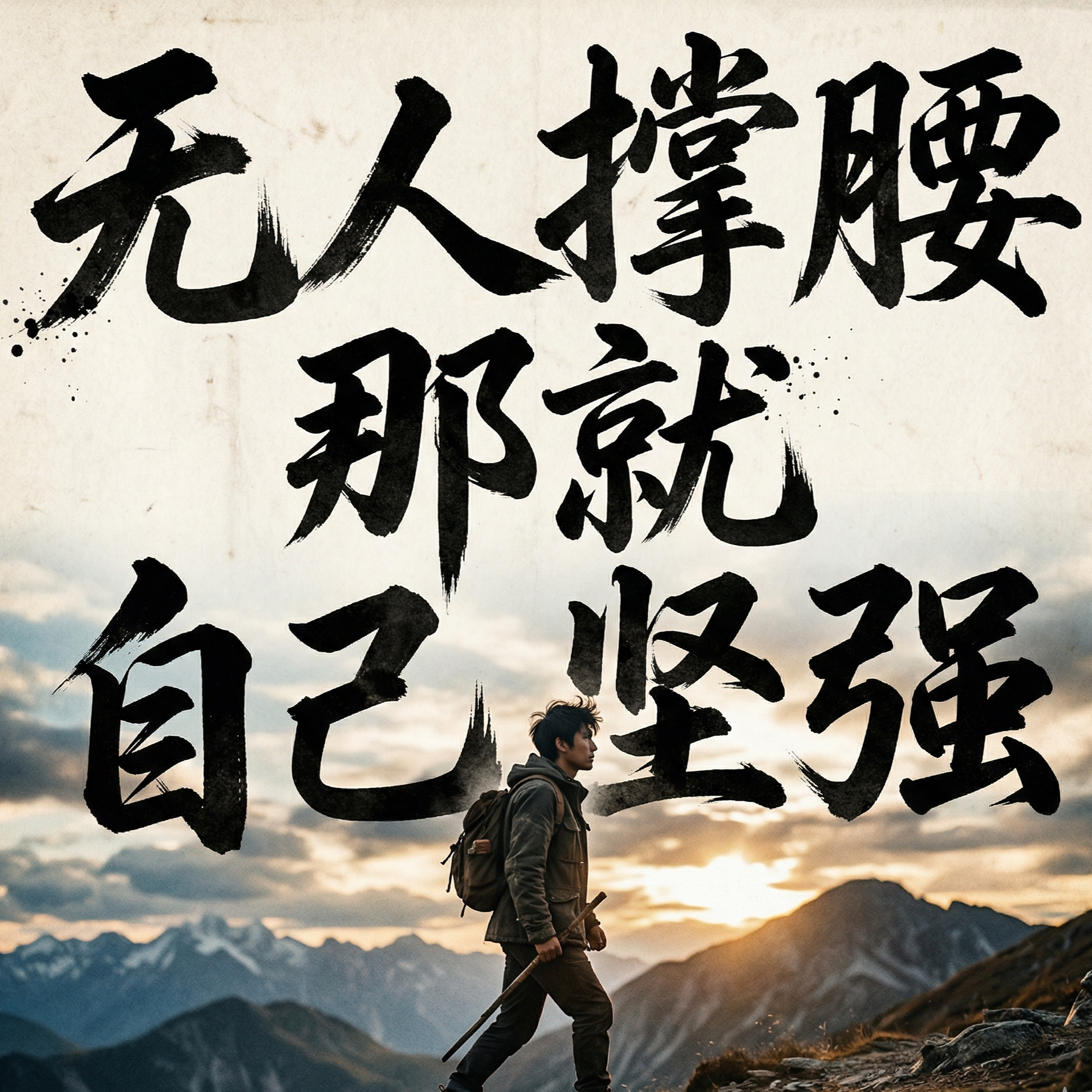 无人撑腰那就自己坚强封面