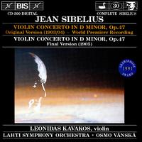 SIBELIUS: Violin Concerto in D Minor, Op. 47 (Original and Final Versions)