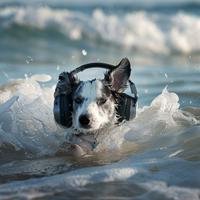 Ocean Fetch: Dogs Playful Music