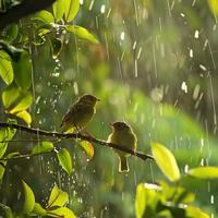 Binaural Rain Sleep: Soothing Bird and Nature Sounds