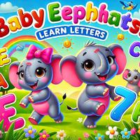 Baby Elephants Learn Letters