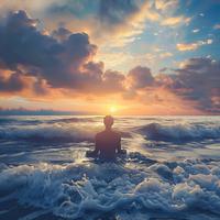 Relaxing Ocean Waves: Binaural Harmony