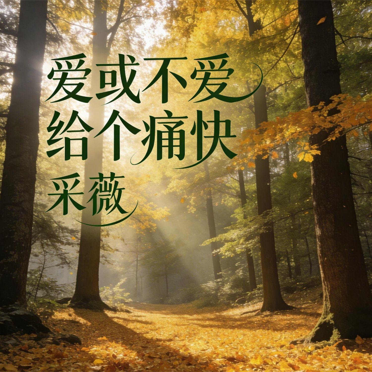 爱或不爱 给个痛快(伴奏) - 采薇封面