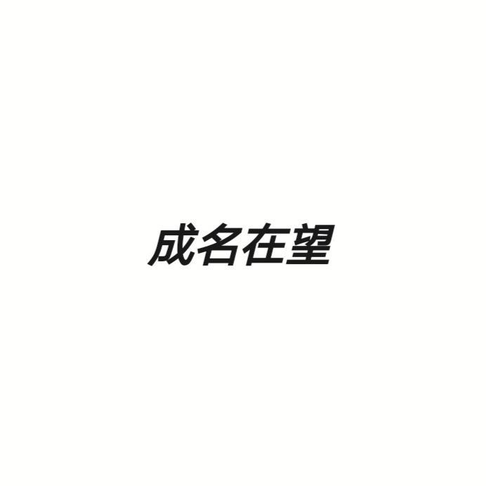 成名在望封面