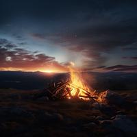 Fire's Soothing Essence: Music for Warm Relaxation