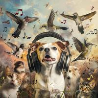 Binaural Birds for Pets: Calming Companion Tunes - 92 96 Hz