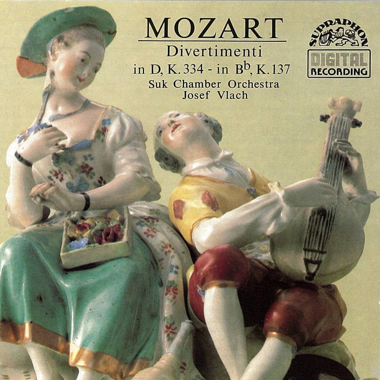 Divertimento for Two Violins, Viola, Double Bass and Two French Horns in D major, K. 334: III. Menuetto. Trio