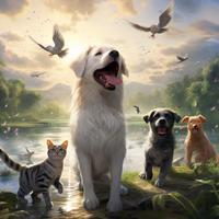 Harmonious Melodies by the Waterfalls: Pet Haven