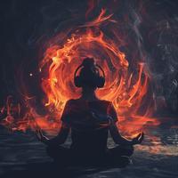 Meditation in Fire's Essence: Peaceful Sounds