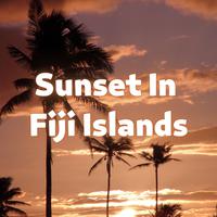 Sunset in Fiji Islands