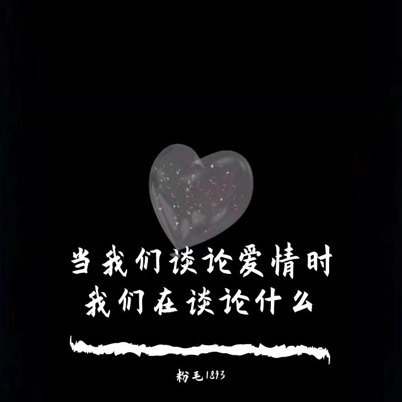 当我们谈论爱情时我们在谈论什么（prod by FRESH_ye）（feat风度）封面