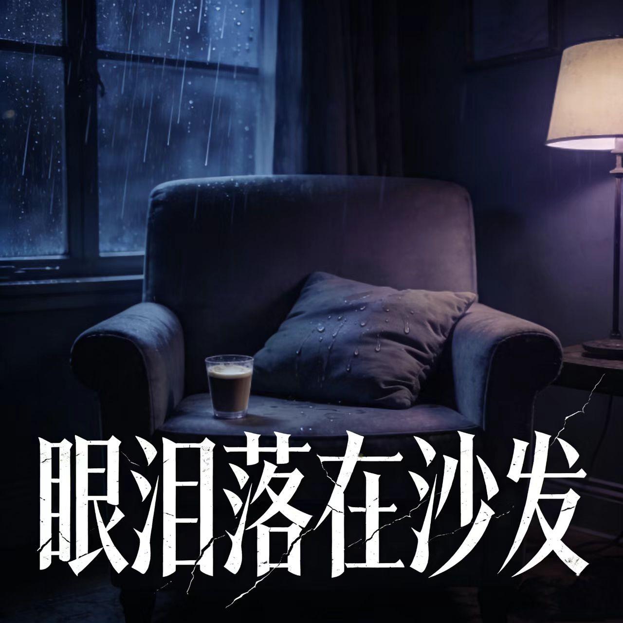 眼泪落在沙发封面