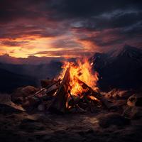 Fire's Calming Glow: Relaxing Sleep Soundscapes