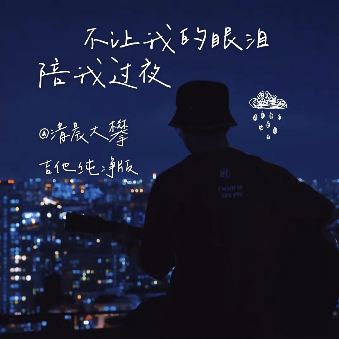 不让我的眼泪陪我过夜