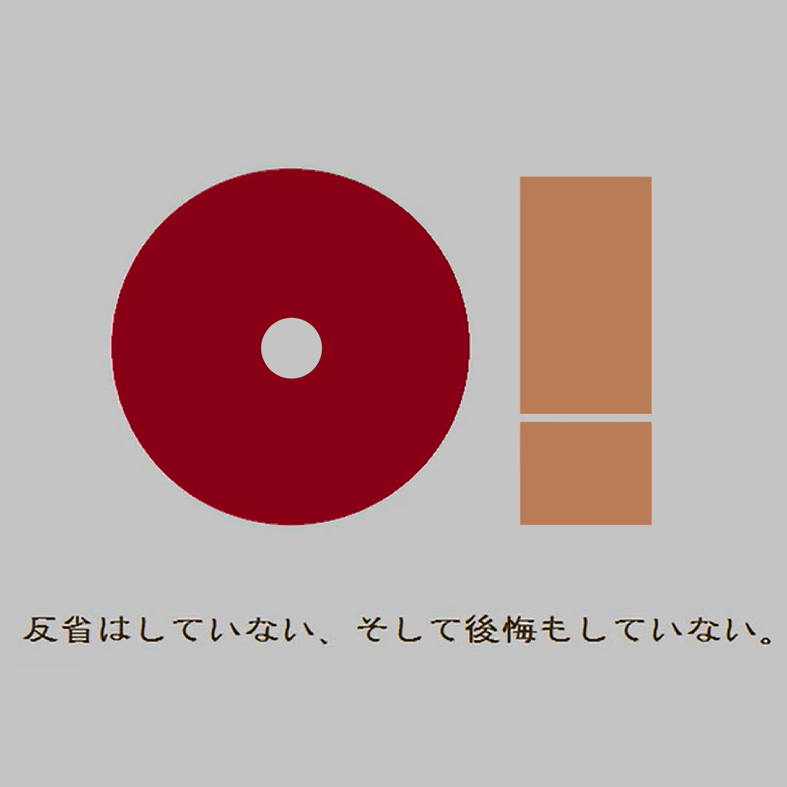 反省はしていない、そして後悔もしていない。