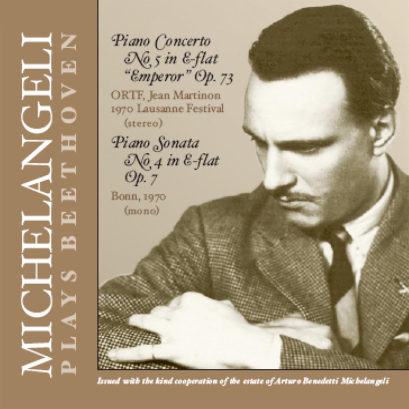 BEETHOVEN, L. van: Piano Concerto No. 5, "Emperor" / Piano Sonata No. 4 (Michelangeli) (1970)