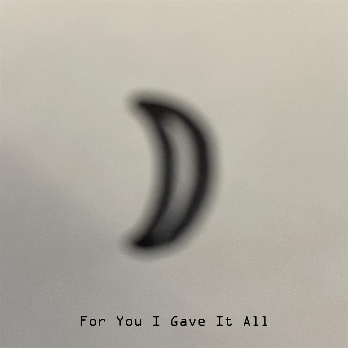 For You I Gave It All