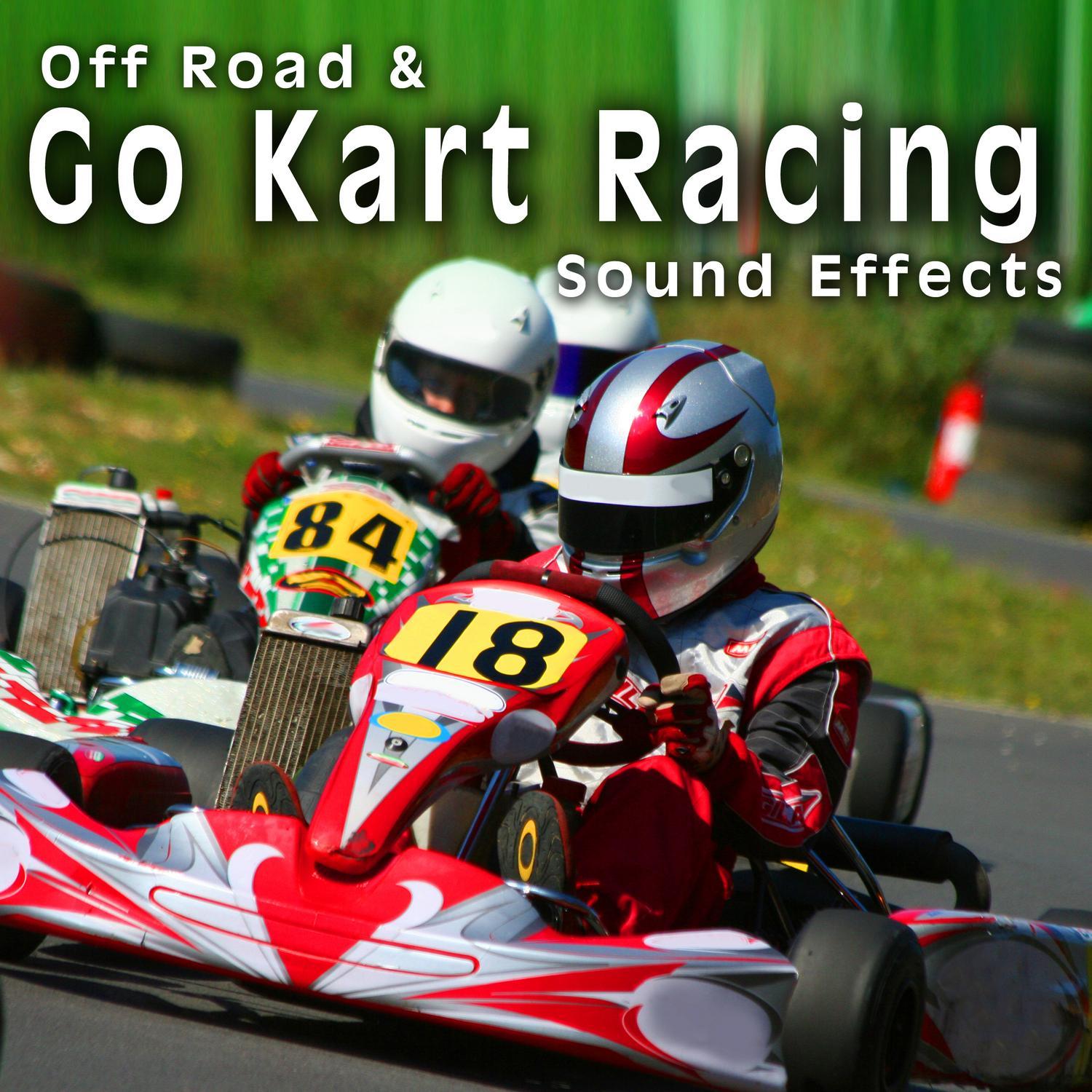 two go karts pass by fast from right to left take 4 - the