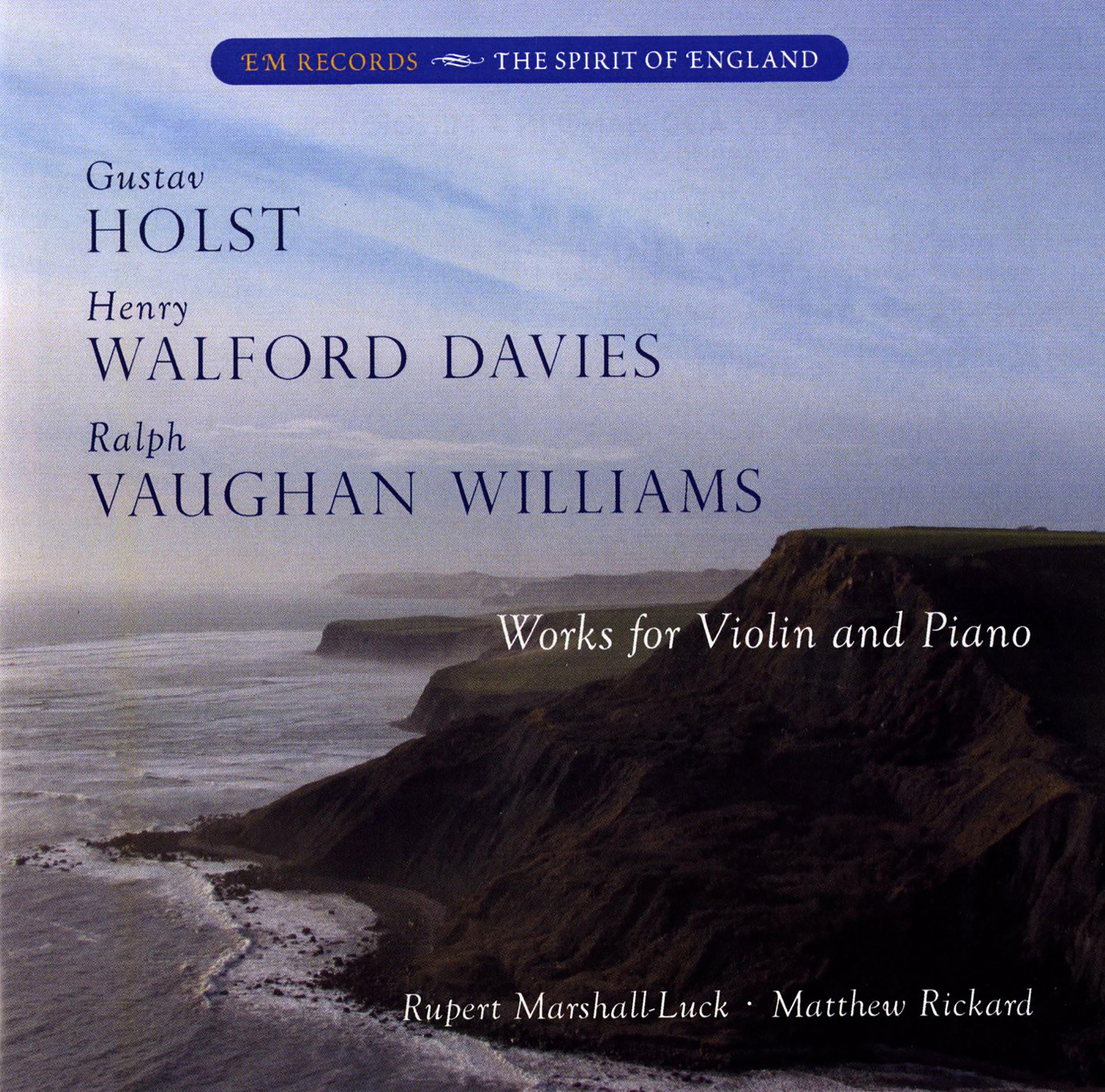 Holst, Davies, & Vaughan Williams: Works for Violin & Piano