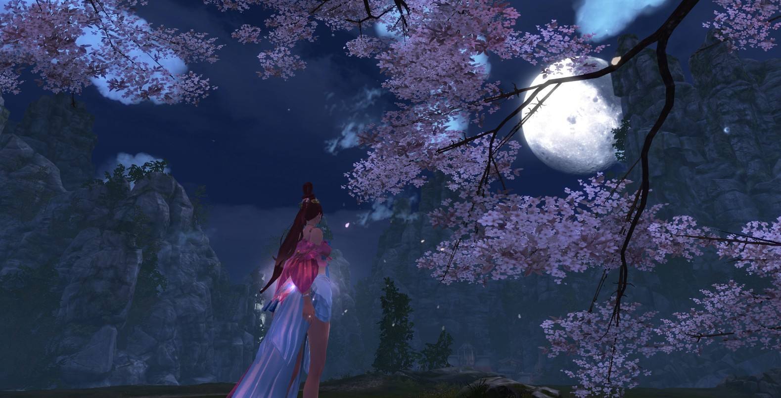 星夜月出云