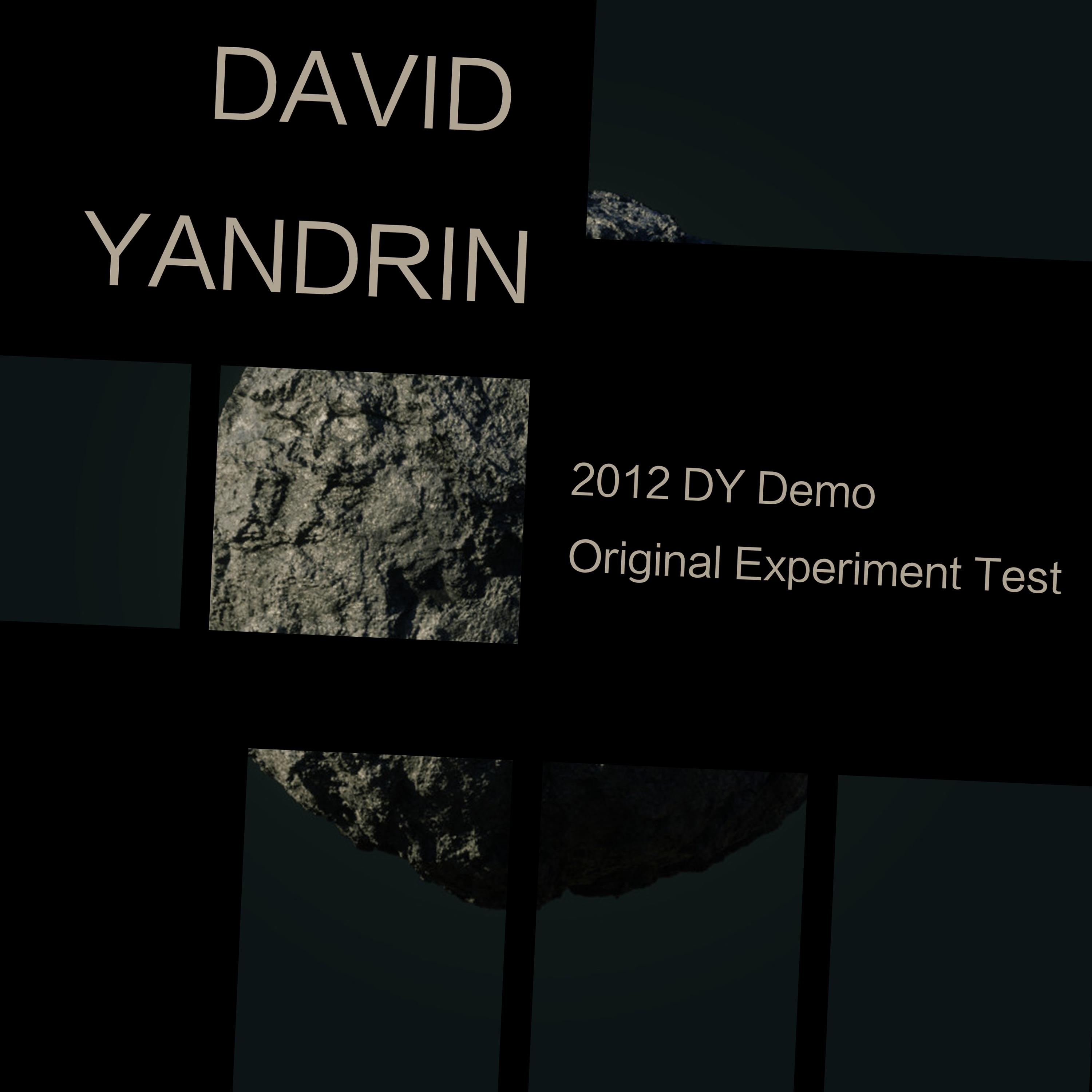 2012 DY Demo Original Experiment Test