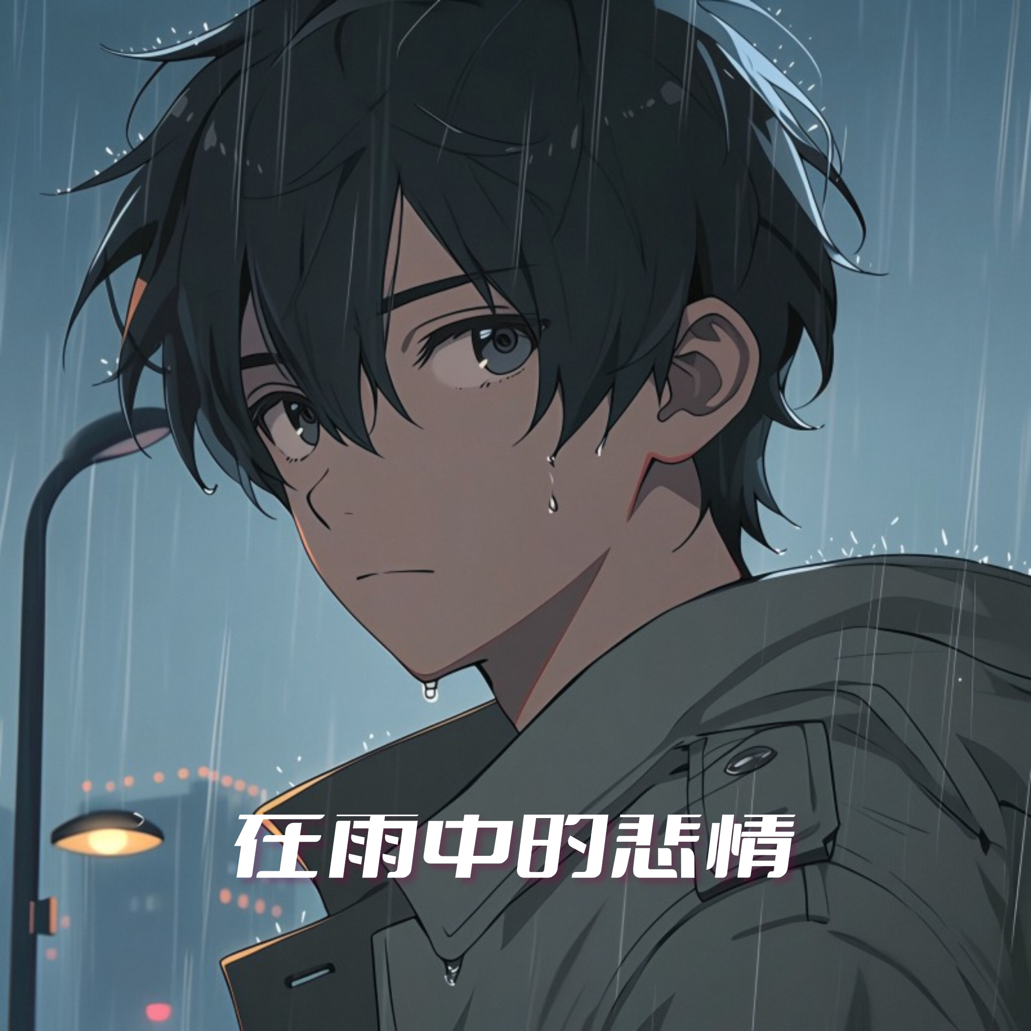 在雨的悲情中