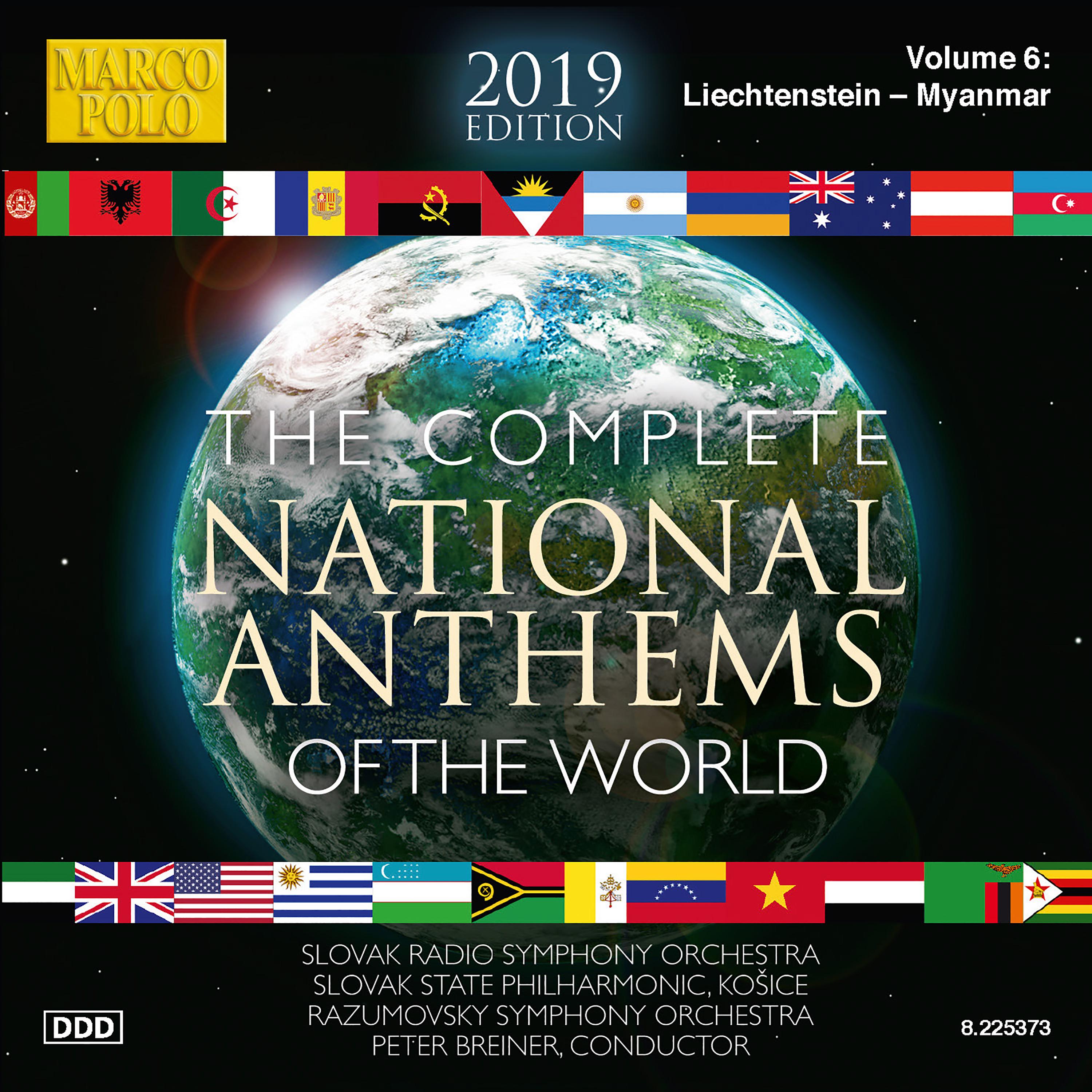 NATIONAL ANTHEMS OF THE WORLD (COMPLETE) (2019 Edition), Vol. 6: Liechtenstein - Myanmar专辑