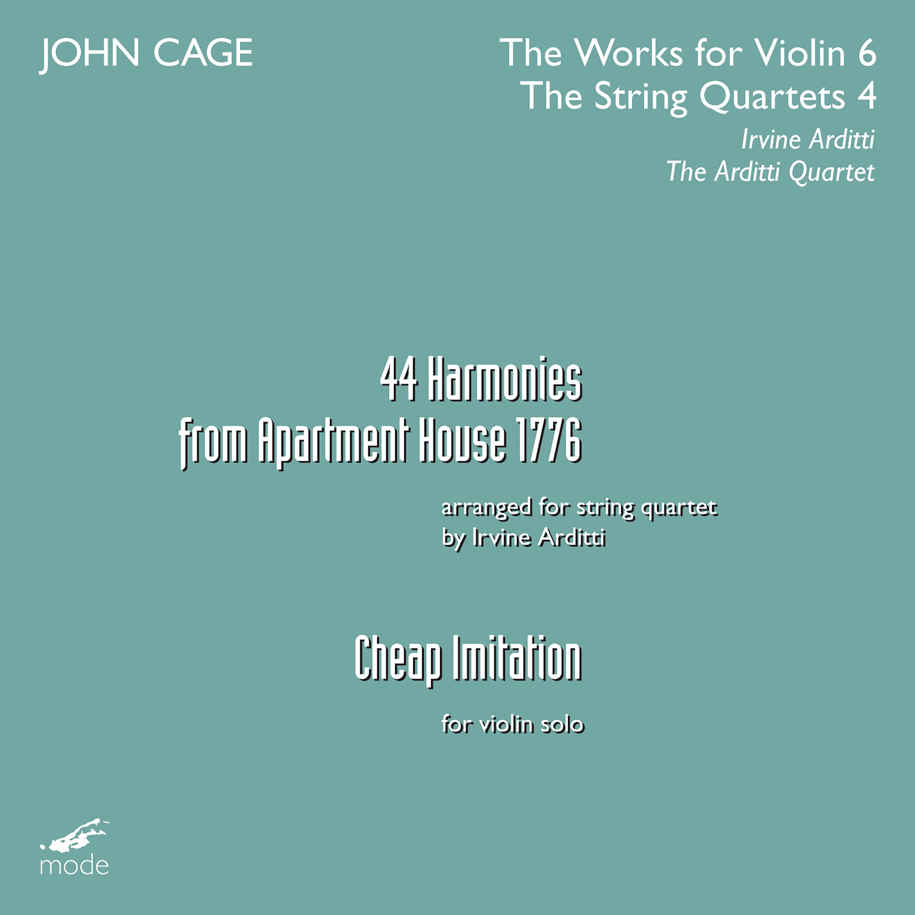 Arditti Quartet - Apartment House 1776: 44 Harmonies (arr. I. Arditti for string quartet):Harmony No. 9. Dover