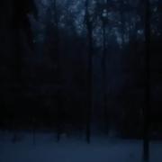 dark snowy night