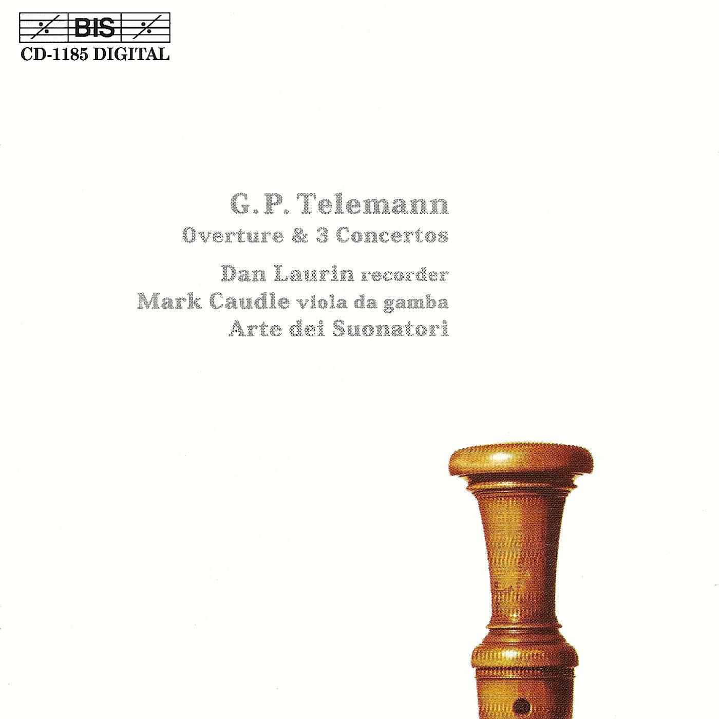 TELEMANN: Overture / 3 Recorder Concertos