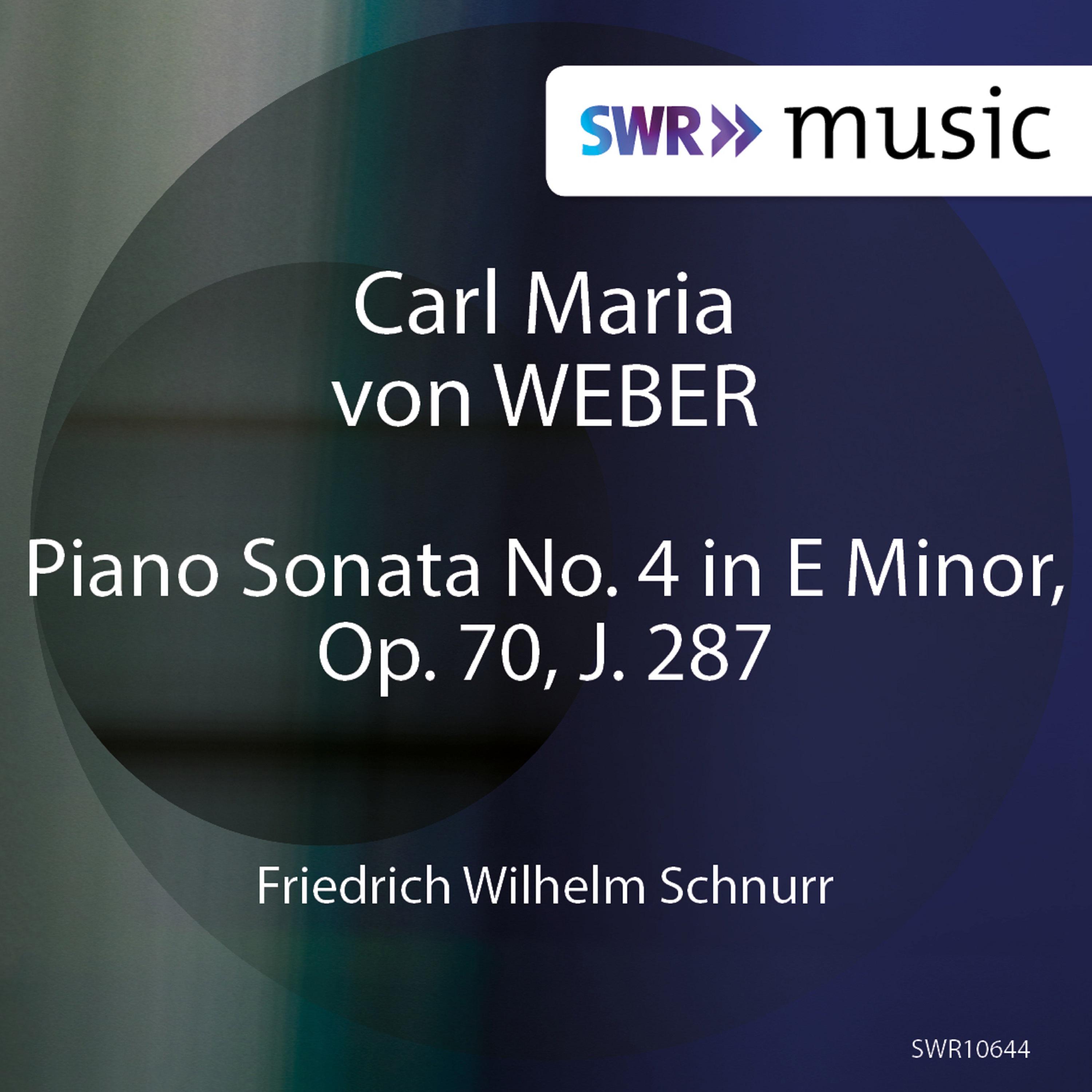 Friedrich Wilhelm Schnurr - Piano Sonata No. 4 in E Minor, Op. 70, J. 287:II. Menuetto: Presto vivace ed energico